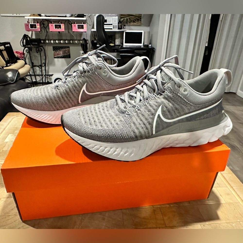 Nike React Infinity Run FK 2 Particle Grey White CT2423-001 Women's size 9